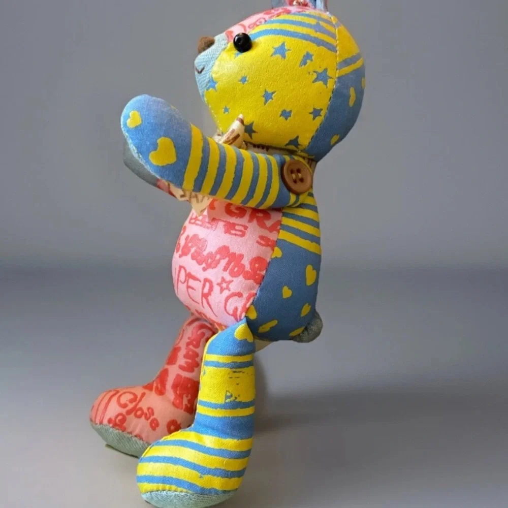 SUPER GRAM Naoko Shinada Jointed Patchwork‎ Bunny Rabbit Keychain Nao's Stuff
